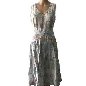 Oizini Made in Italy Linen Neutral Size M Dress